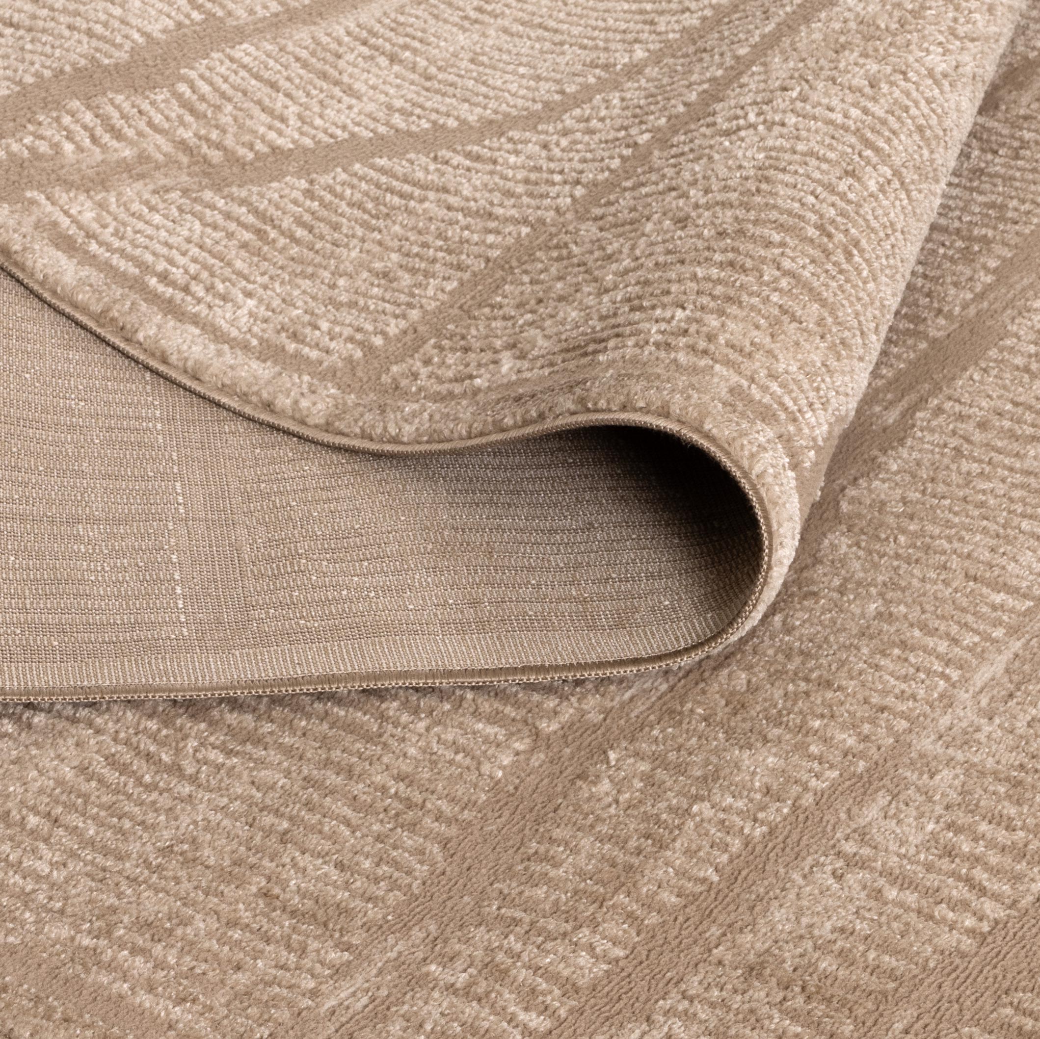 Sierra Abstract Beige Lines Rug
