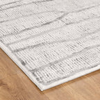 Sierra Abstract Silver Lines Rug