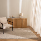 Beau Beige Chunky Wool Rug