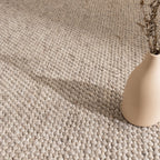 Beau Beige Chunky Wool Rug