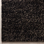 Eco Weave Black Jute and Wool Rug