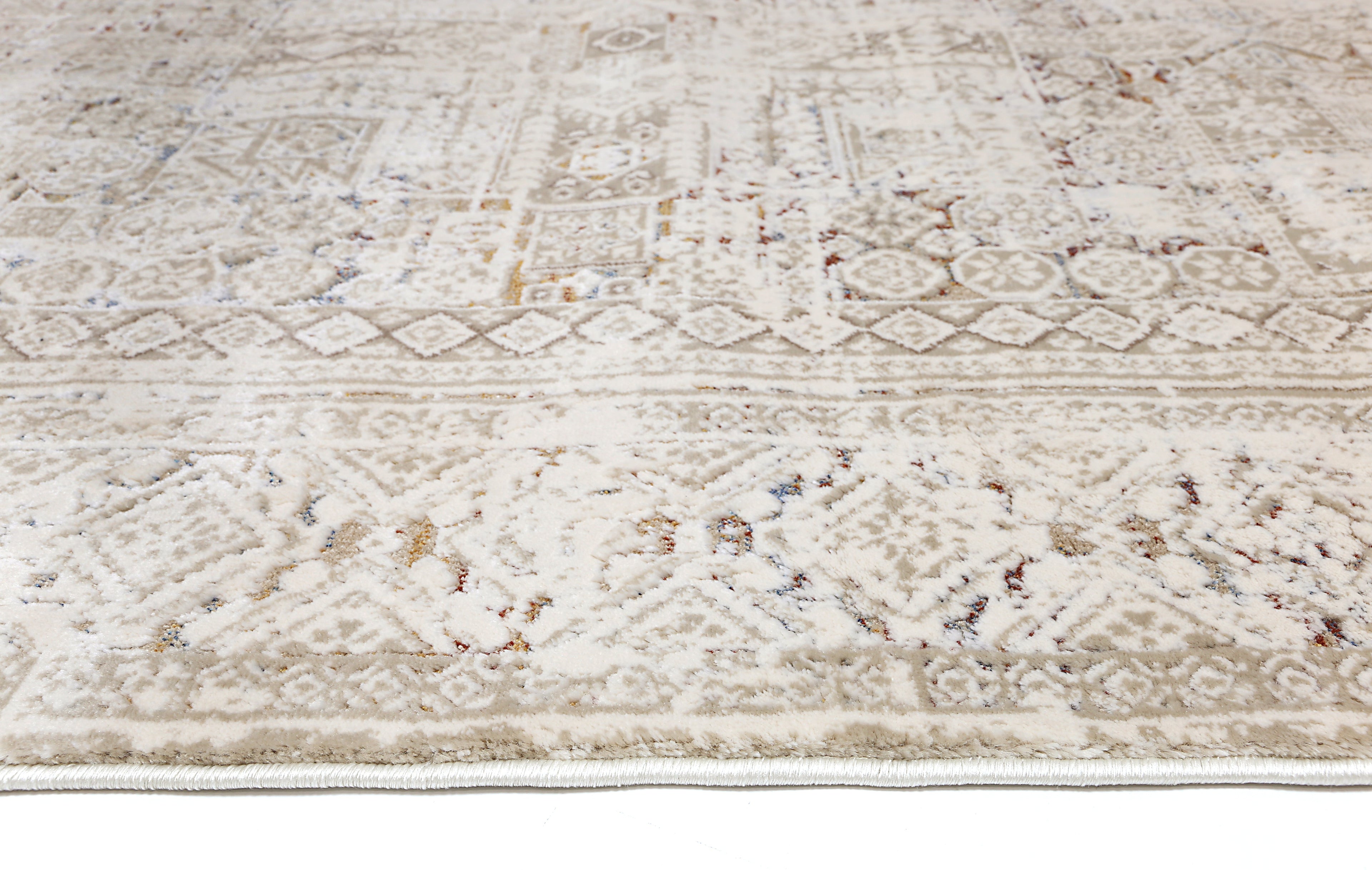 Bohemian Paradise Panel Beige Multi Rug - 03BMUL