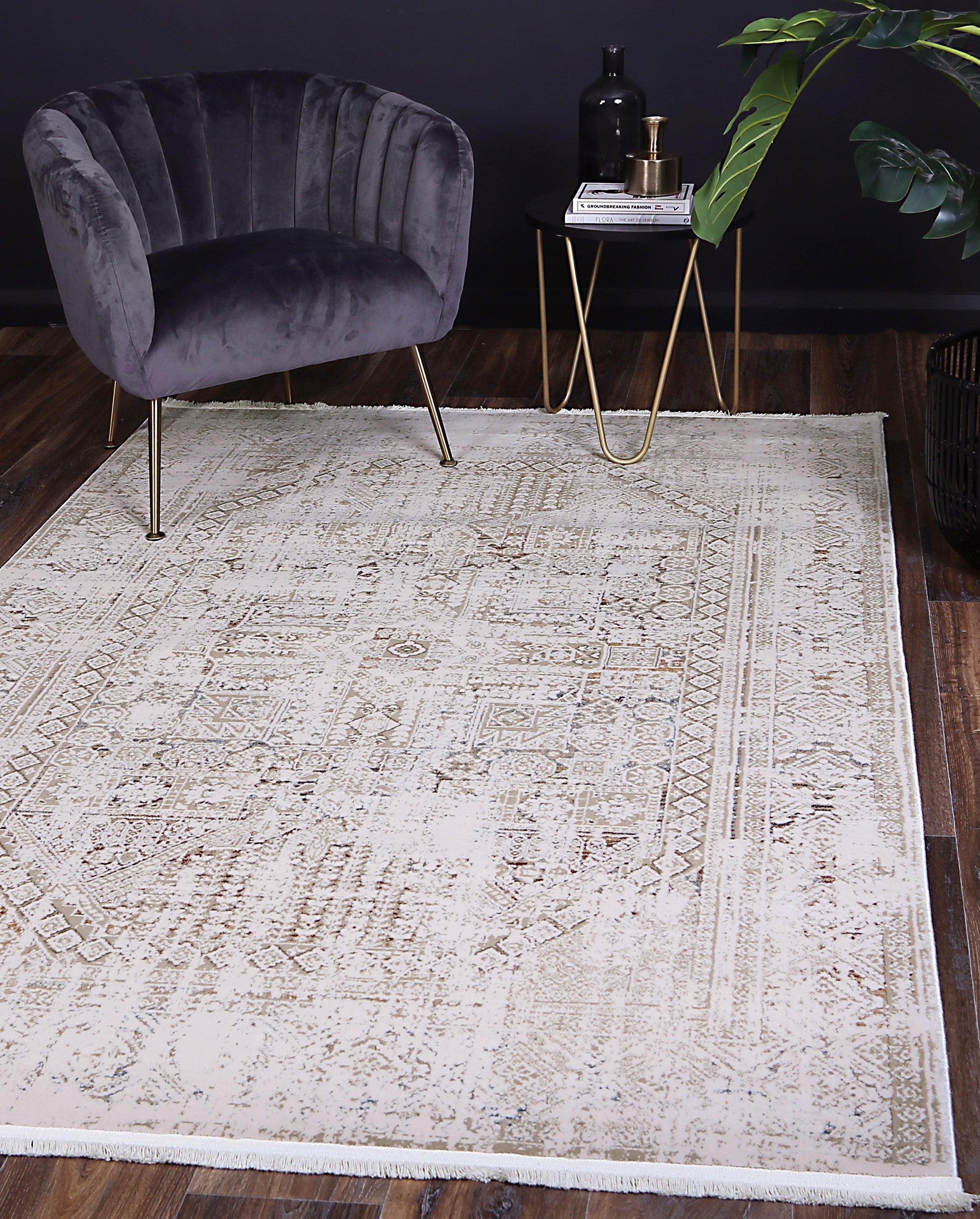 Bohemian Paradise Panel Beige Multi Rug - 03BMUL