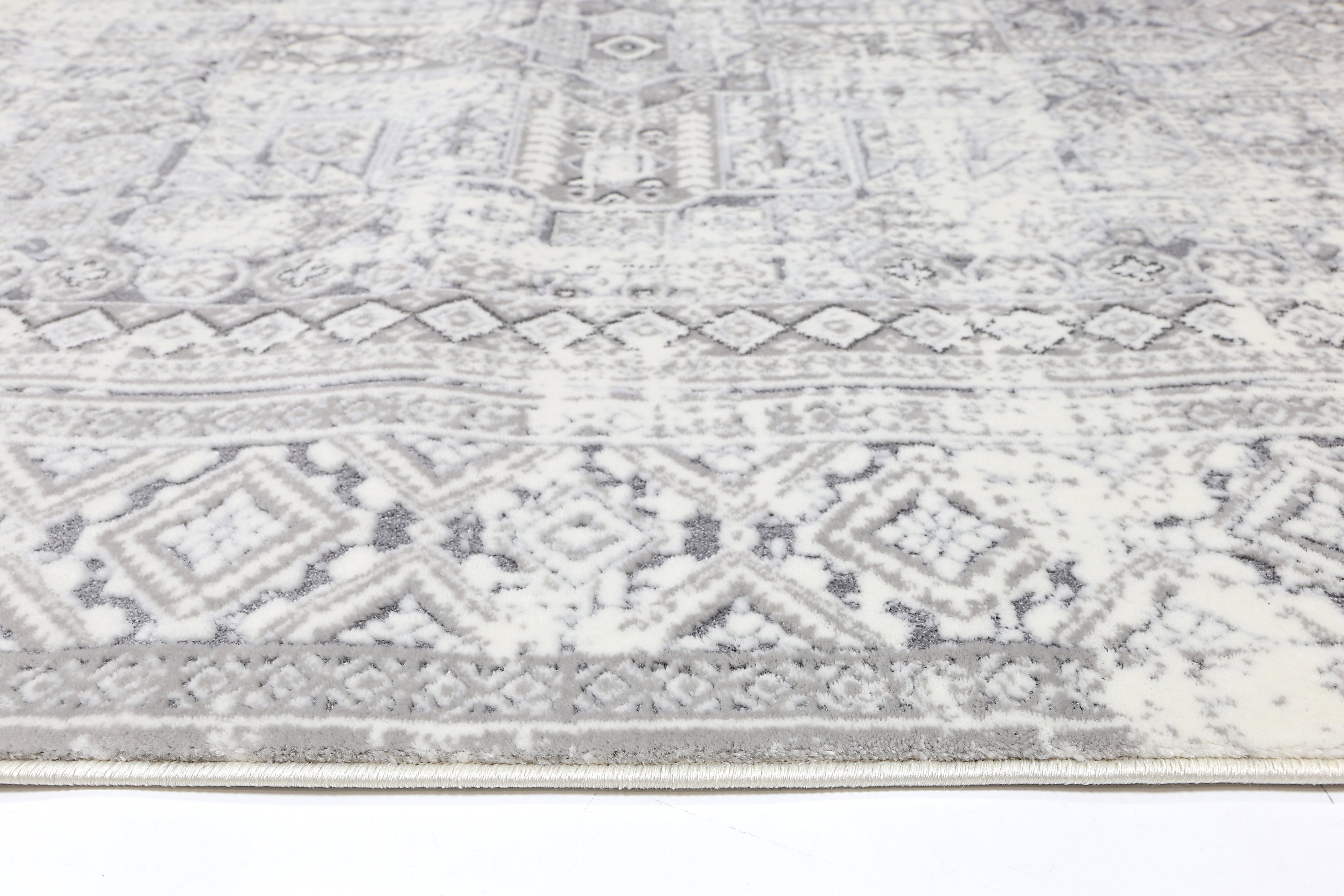 Bohemian Paradise Panel Grey Rug - 03GREY