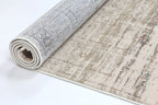 Bohemian Paradise Traditional Beige Blue Rug -04BBLU
