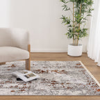 Bohemian Paradise One Modern Grey Terracotta Rug - 01GTER