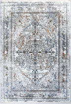 Bohemian Paradise Vintage Medalion Grey Multi Rug - 08GMUL