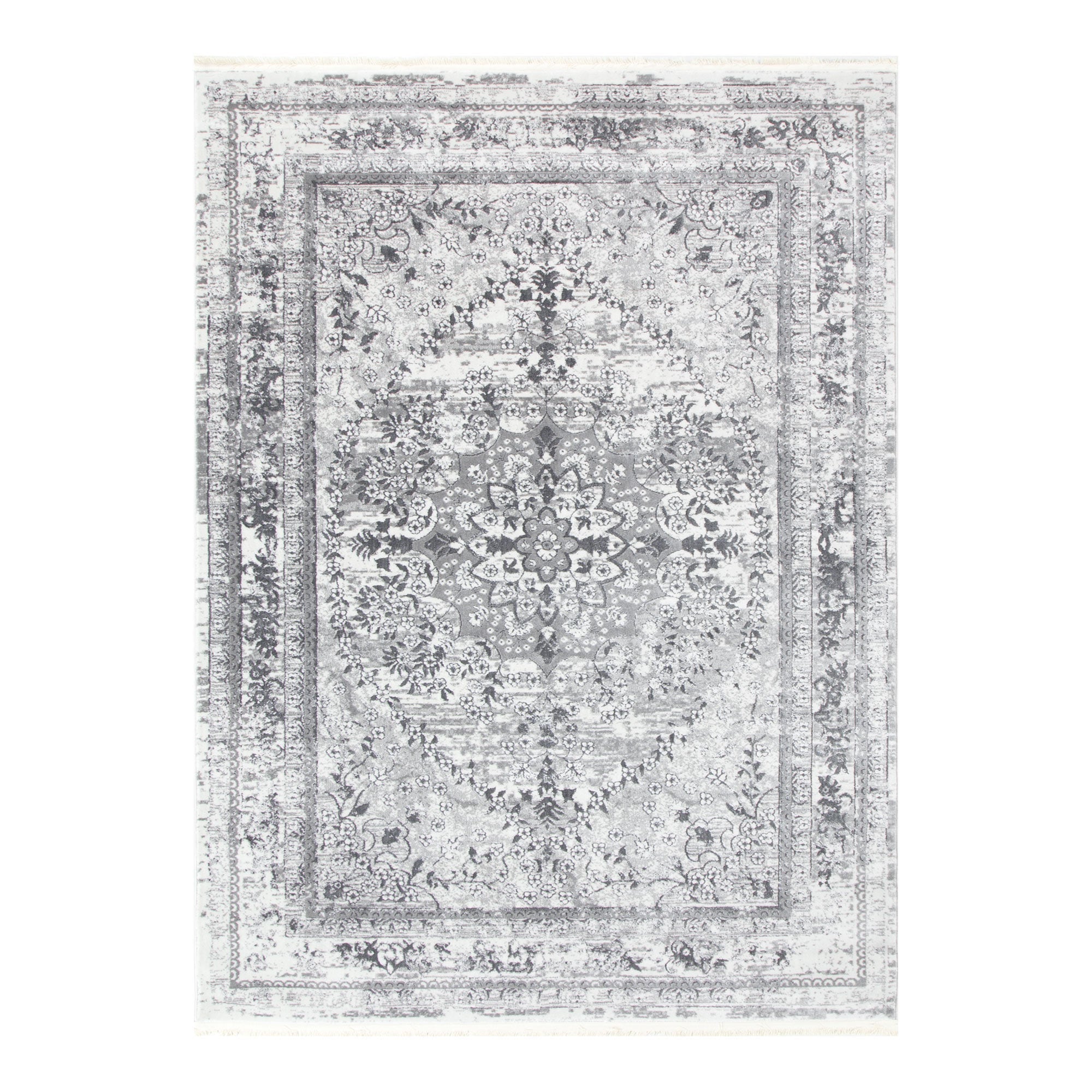 Bohemian Paradise Vintage Medalion Grey Rug - 08GREY
