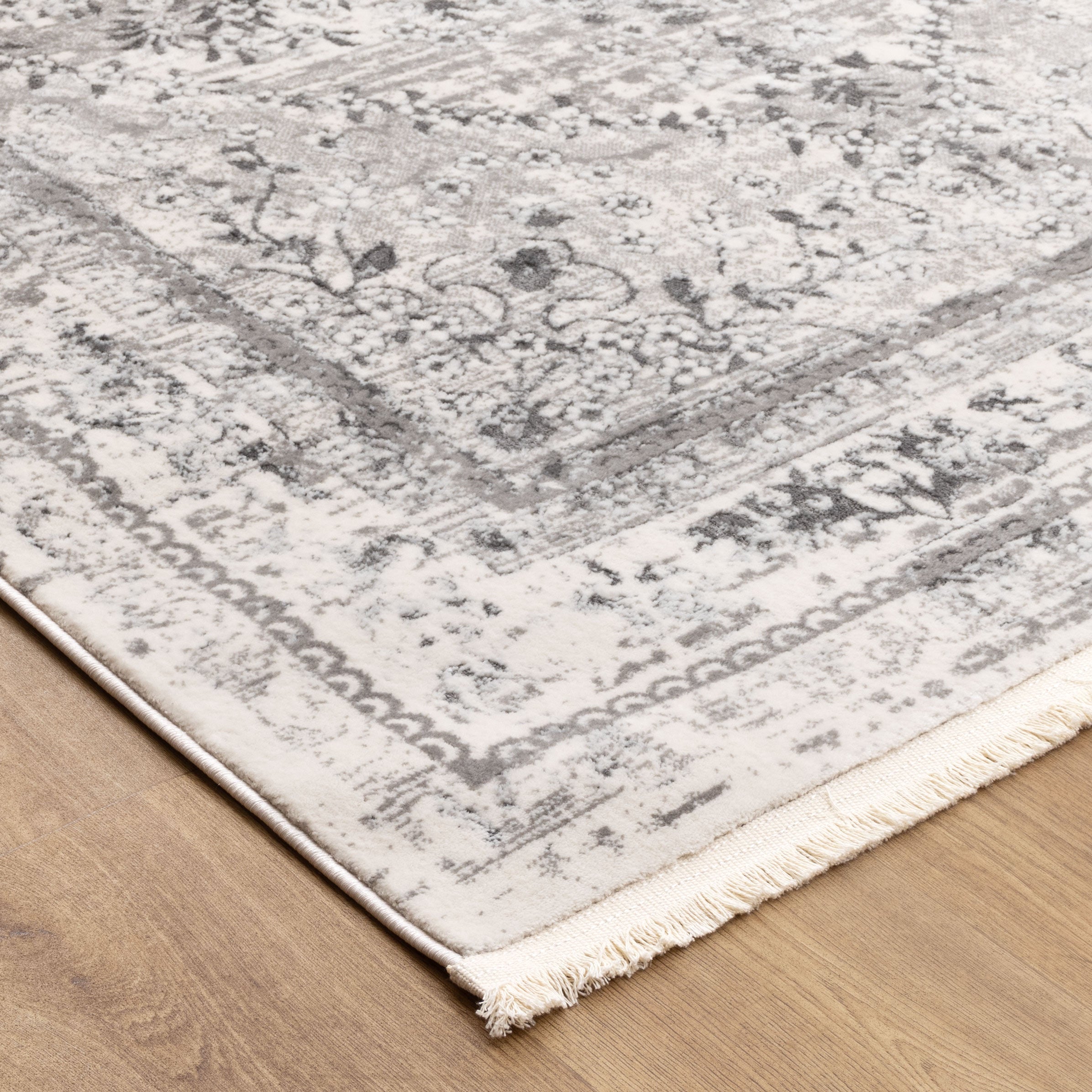 Bohemian Paradise Vintage Medalion Grey Rug - 08GREY