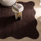 Ollie Scalloped Irregular Rug Chocolate