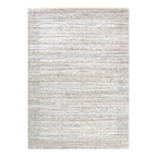 Dorado Textured Look Border Grey Beige Rug