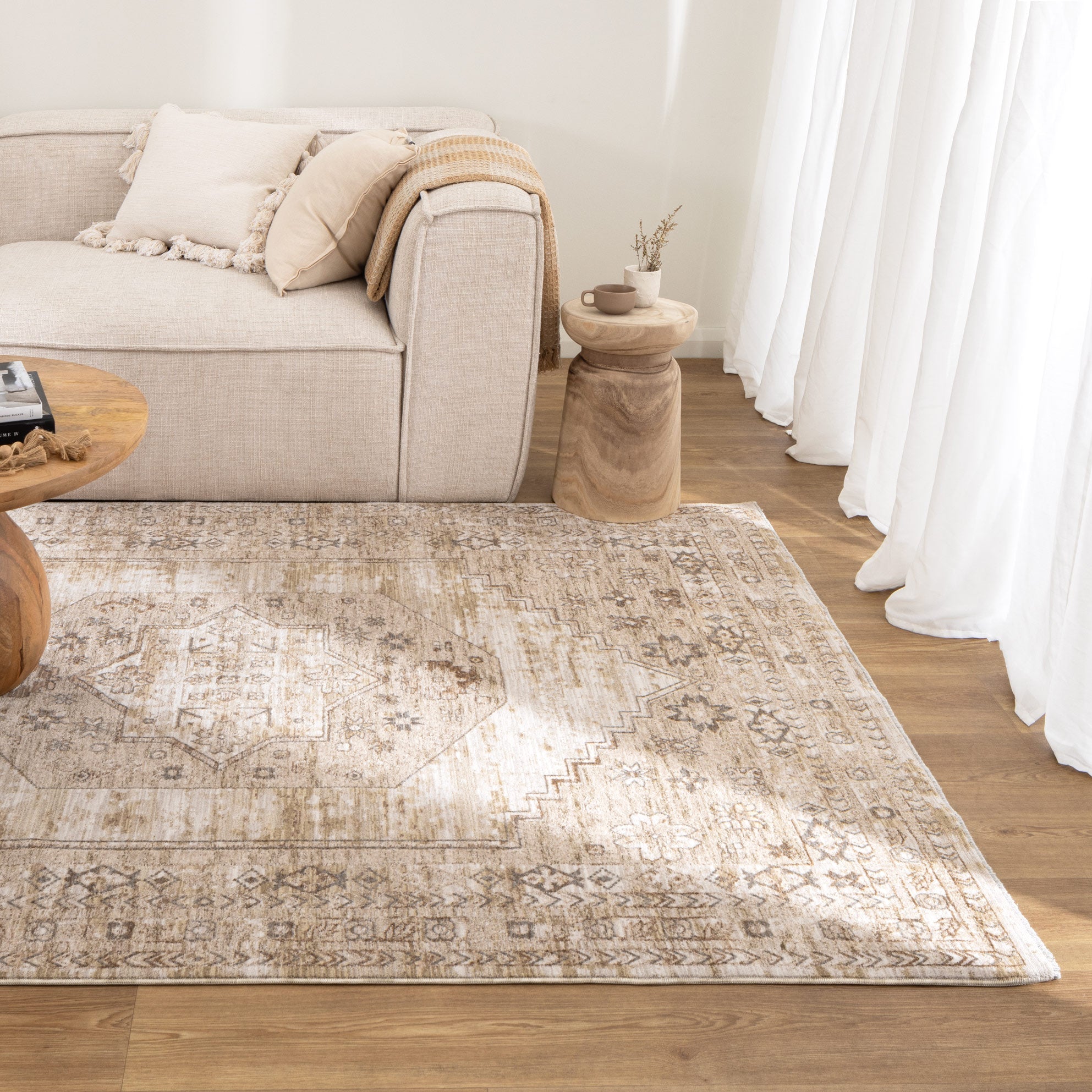 D101- Delphine Sahara Medallion Vintage Rug