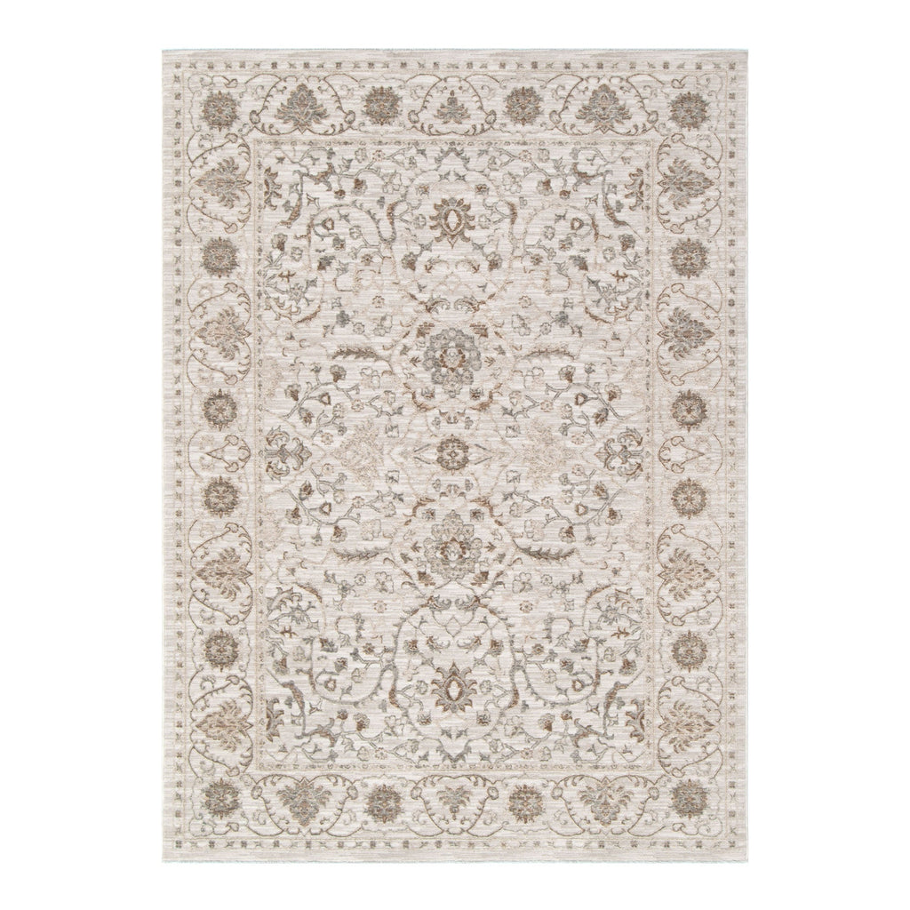 D104- Delphine Ivory Multi Vines Vintage Rug