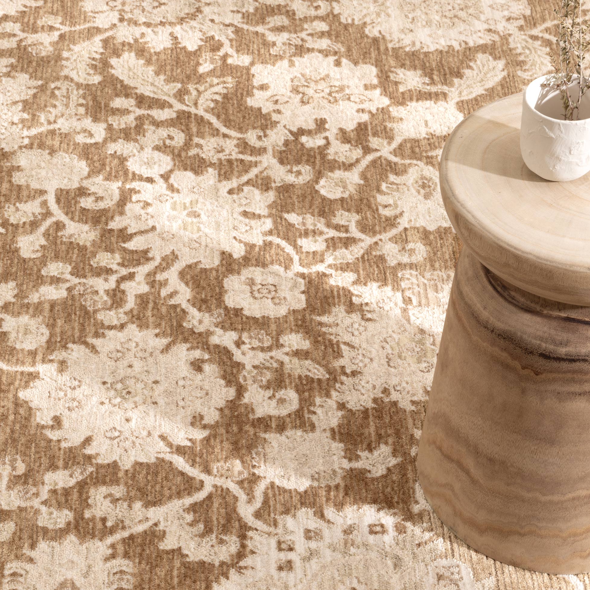 D105- Dephine Toffee Vintage Rug