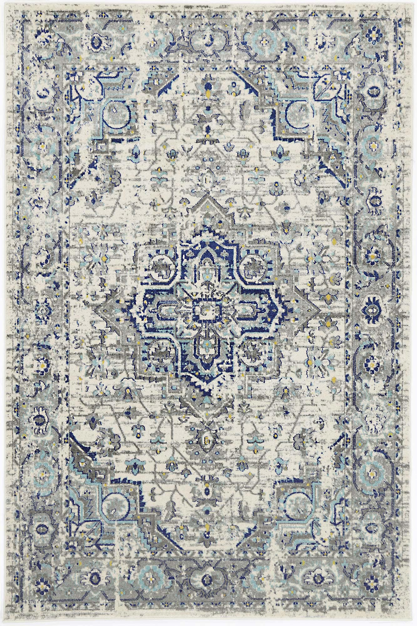 Delicate Montana Ivory & Blue Rug