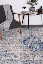 Delicate Montana Ivory & Blue Rug