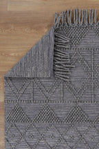 Diego Inca Grey Multi Wool Rug - DIEG01