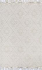 Diego Tribal Beige Wool Rug - DIEG02