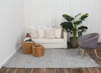 Diego Tribal Grey Wool Rug - DIEG02