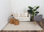 Diego Ornamental Beige Wool Rug - DIEG03