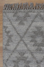 Diego Geometric Grey Multi Wool Rug - DIEG04