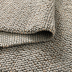 Eco Weave Duck Egg Blue Jute and Wool Rug