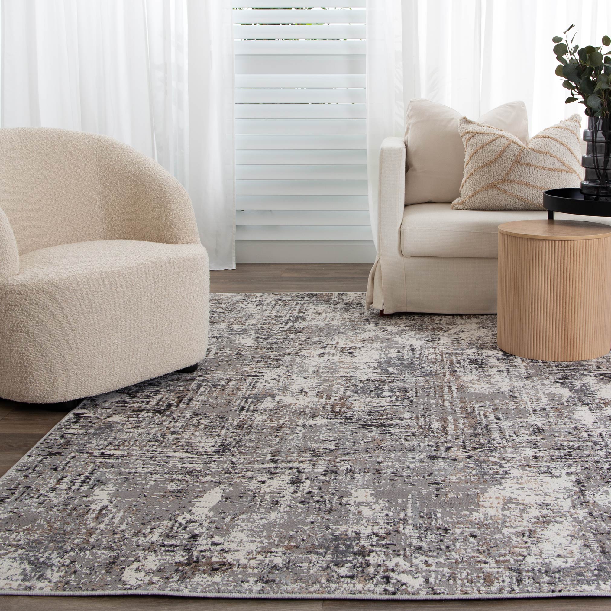 Expressions Grey Modern Rug -EX01