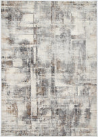 Expressions Beige Grey Modern Rug - EX07