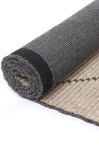 Goa Zig-Zag Wool Blend Ash Rug
