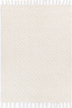 Goa Diamond Wool Blend Cream Rug