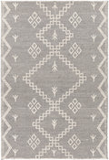 Goa Aztec Wool Blend Cream Rug (No Tassel)