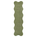 Ollie Scalloped Irregular Runner Green