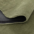 Ollie Scalloped Irregular Round Rug Green