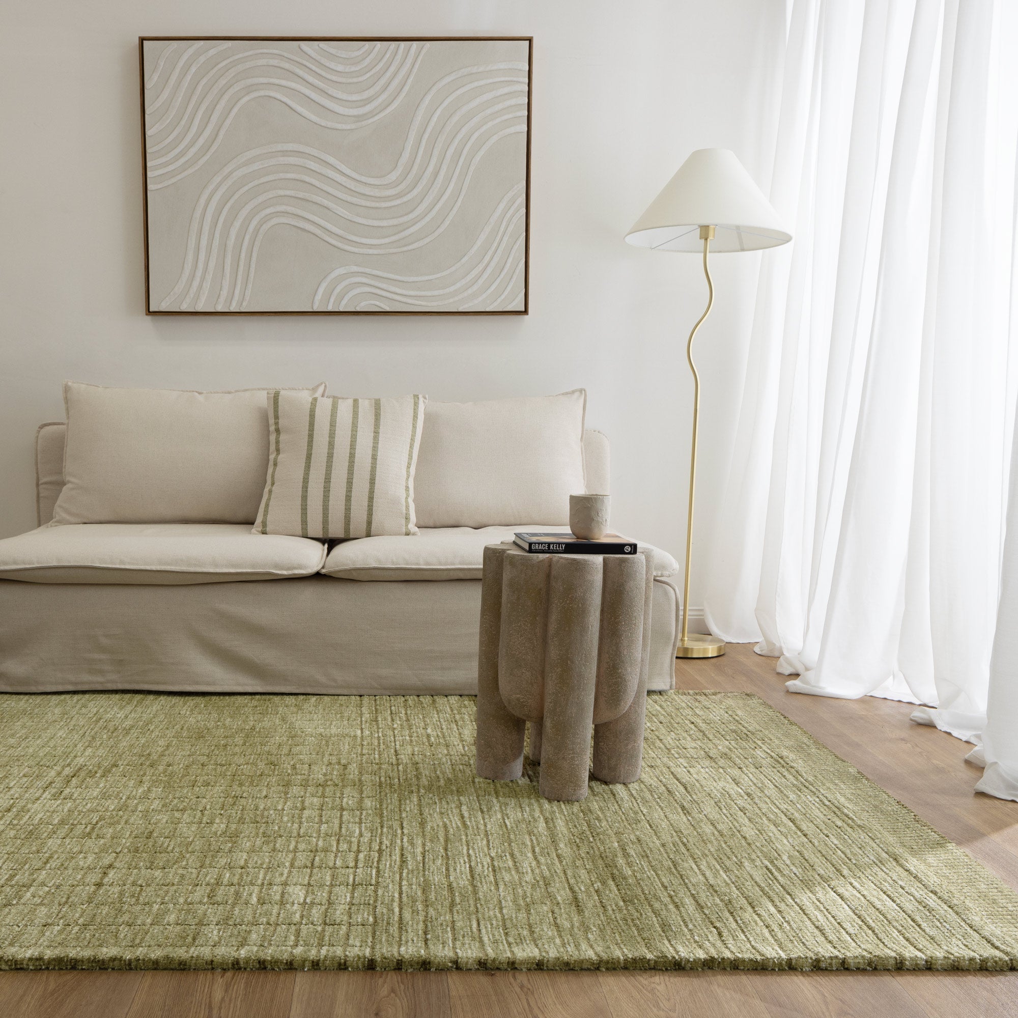 Canyon Green Carved Rug - CANYON02