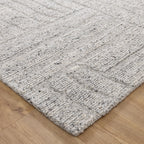 Seren Grey Modern Wool Rug