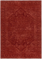 Heritage Distressed Medallion Rust Rug - H101