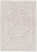 Heritage Distressed Medallion Beige Rug - H102