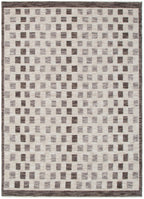 Horizon Ivory Grey Checkered Rug H102