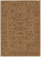 Heritage Distressed Border Mustard Rug - H105