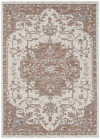 Horizon Ivory Beige Medallion Rug H114