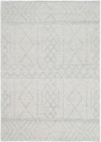Himalaya Diamond Tribal Grey Wool Rug