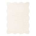 Ollie Scalloped Irregular Rug Ivory