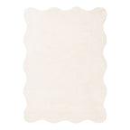 Ollie Scalloped Irregular Rug Ivory