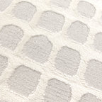 Jade Geometric Shapes Cream Grey Rug - JADE005