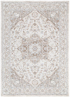 Maya Medallion Cream and Beige Rug - M104