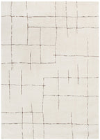 Mila Abstract Lines Brown Cream Rug - MIL10: New Arrival