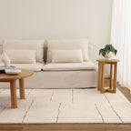 Mila Abstract Lines Brown Cream Rug - MIL10: New Arrival
