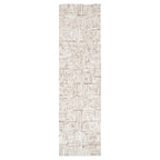 Mila Geometric Squares Cream Brown Rug - MIL8: New Arrival