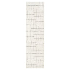 Mila Abstract Lines Black Cream Rug - MIL9: New Arrival