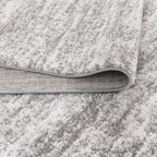 Nola Canvas Abstract Grey Rug - N008